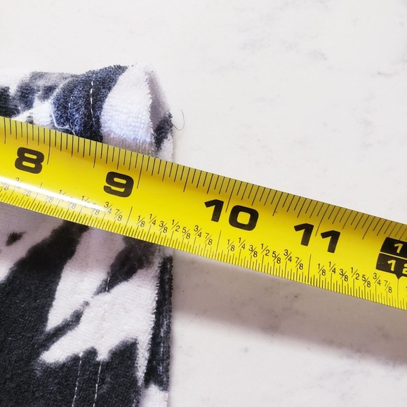 Weekend Terry Cloth Set size XL  terry cloth tie dye black white full zip - Picture 13 of 15